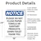 Signmission Please Do Not Flush Paper Towels, 18 in W x Rectangle, Plastic OS-2PACK-NS-P-1824-V-17382 - alternate 2